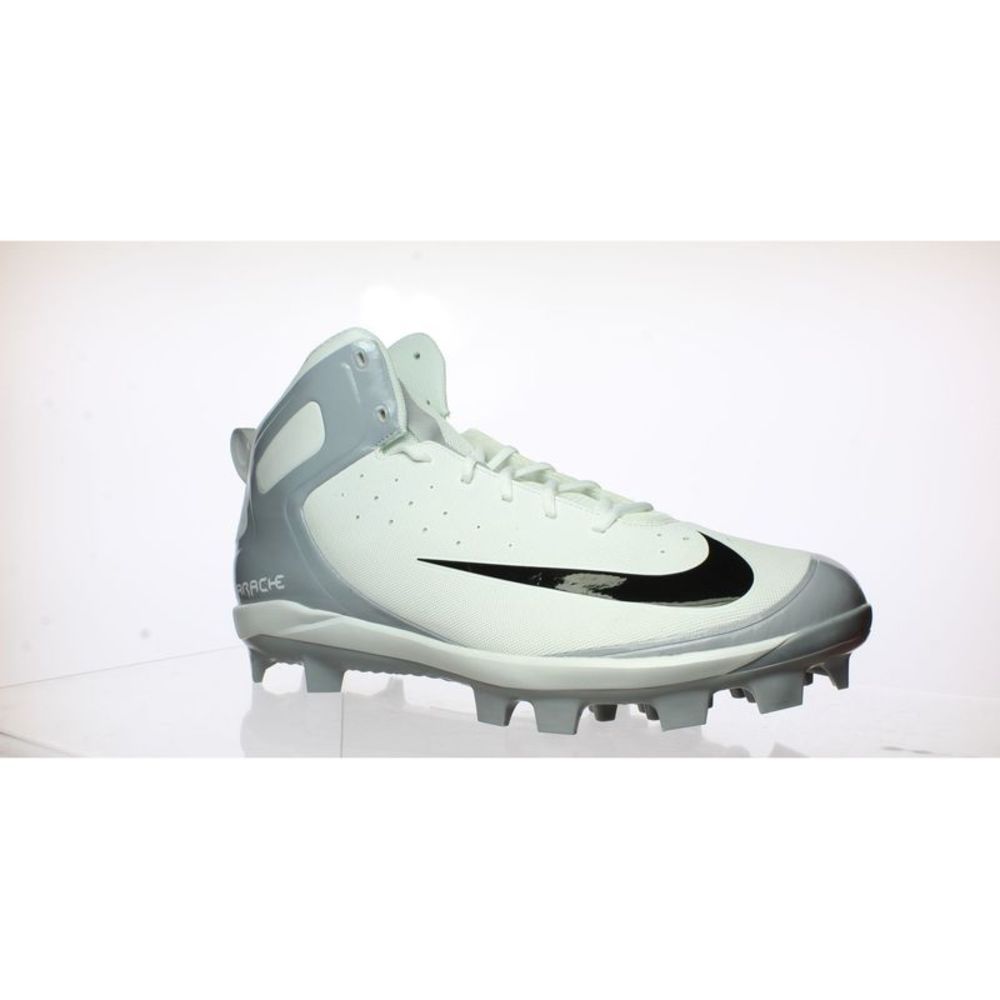 NIKE Mens ALPHA HUARACHE PRO MID MICS White Cleats Athletic White, Size: 16! - Picture 1 of 4